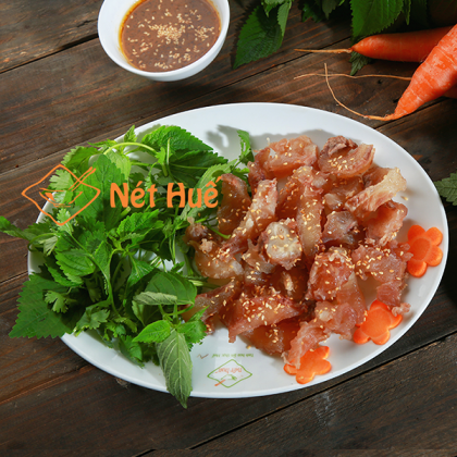 Beef tendon with nem sauce 
